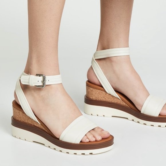 cork ankle strap sandals